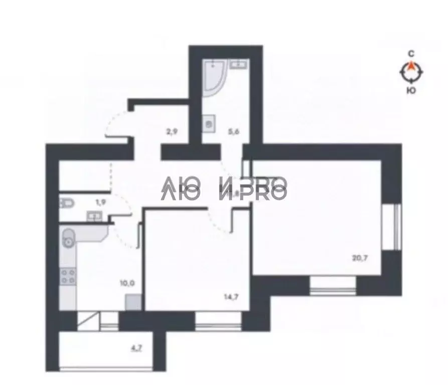 2-к кв. Кировская область, Киров ул. Капитана Дорофеева, 24 (72.3 м) - Фото 2