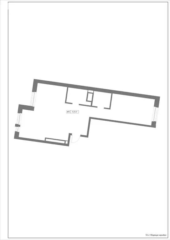 3-комнатная квартира: Казань, улица Сары Садыковой (71.37 м) - Фото 1