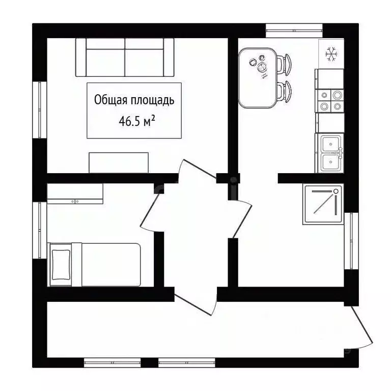 Дом в Алтай, Горно-Алтайск Партизанская ул., 64 (47 м) - Фото 1