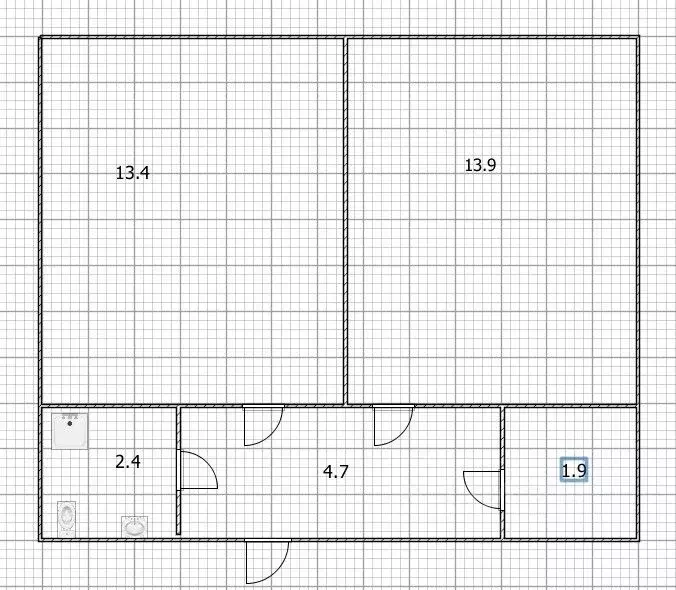 2-к кв. Башкортостан, Уфа ул. Уфимское Шоссе, 18/1 (37.5 м) - Фото 1