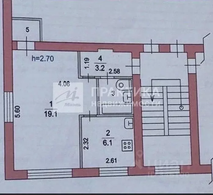 1-к кв. Московская область, Раменское ул. Михалевича, 46 (32.7 м) - Фото 2