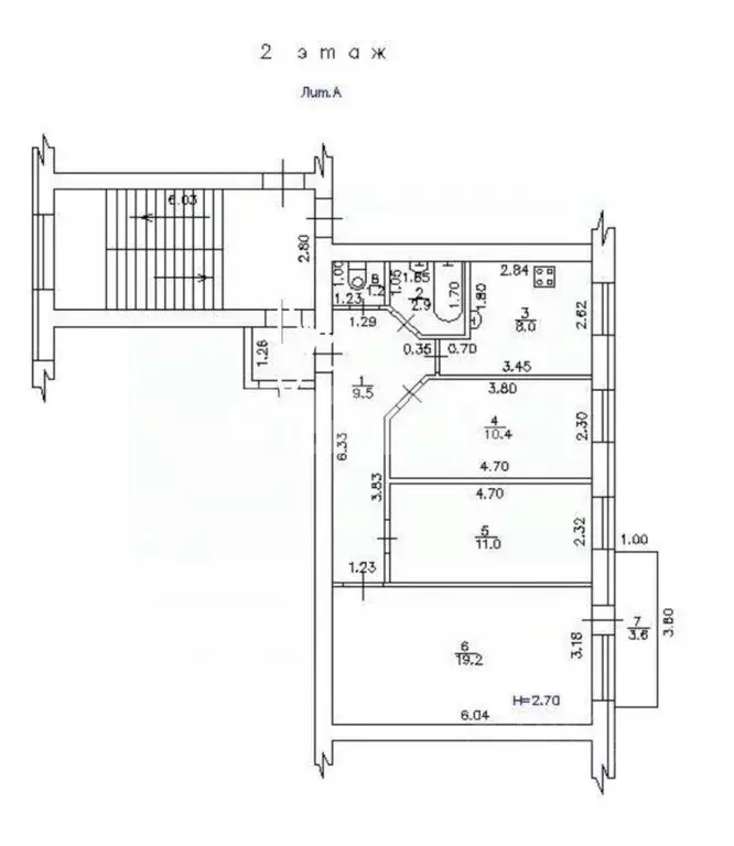 Квартира, 3 комнаты, 62.2 м - Фото 1