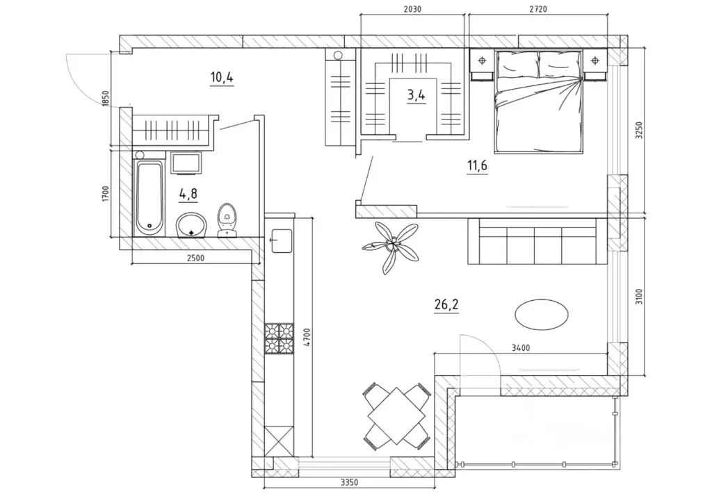 3-к кв. Кемеровская область, Кемерово Чемпион-парк жилой комплекс ... - Фото 1