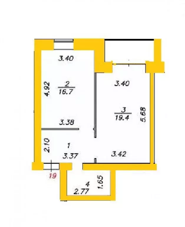 1-к кв. Вологодская область, Вологда Заречная ул., 12 (47.8 м) - Фото 1