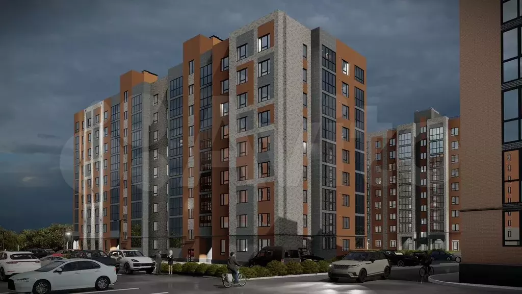 2-к. квартира, 62,4 м, 6/9 эт. - Фото 0