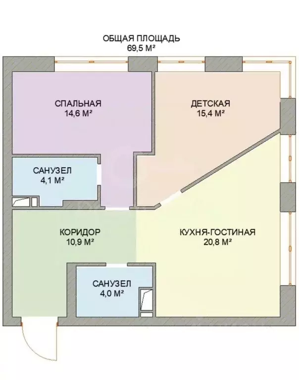 2-к кв. Москва проезд Жуков, 21Б (69.5 м) - Фото 2