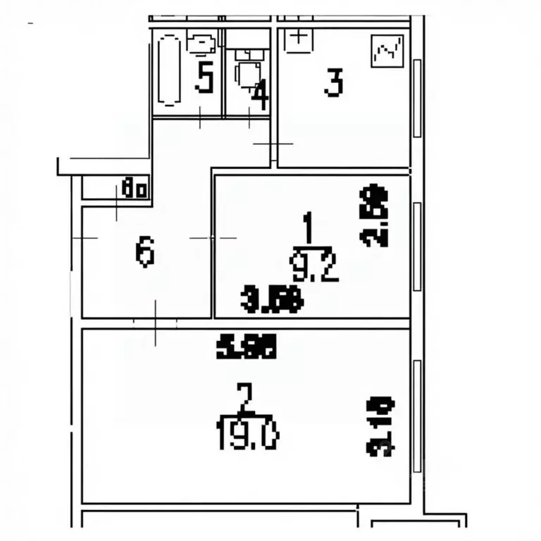 2-к кв. Москва Голубинская ул., 7К5 (45.0 м) - Фото 2