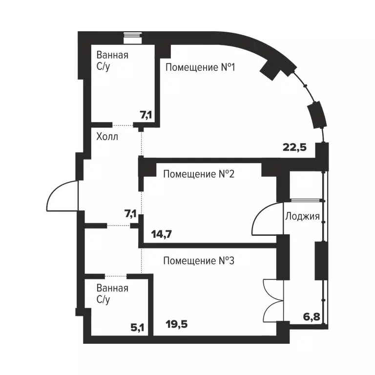 2-комнатная квартира: Челябинск, улица Труда, 157А (76 м) - Фото 1