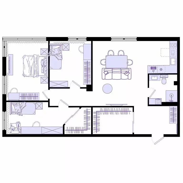 4-комнатная квартира: Владивосток, Первореченский район (78.9 м) - Фото 2