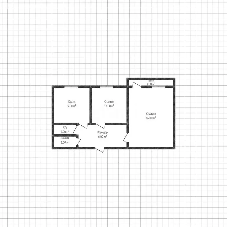 2-комнатная квартира: Майкоп, улица 12 Марта, 130/1 (52.7 м) - Фото 1