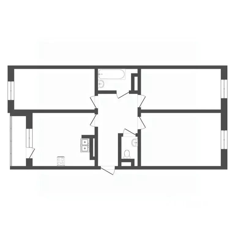 3-к кв. Тюменская область, Тюмень ул. 50 лет Октября, 4 (98.2 м) - Фото 1