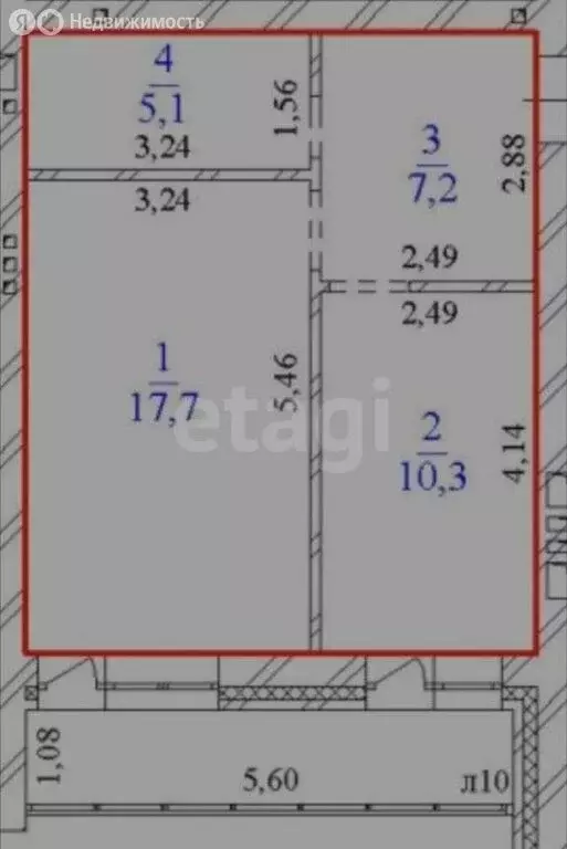 1-комнатная квартира: Ульяновск, Красноармейская улица, 67 (40.3 м) - Фото 1