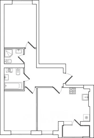 2-к кв. Калининградская область, Зеленоградский муниципальный округ, ... - Фото 1