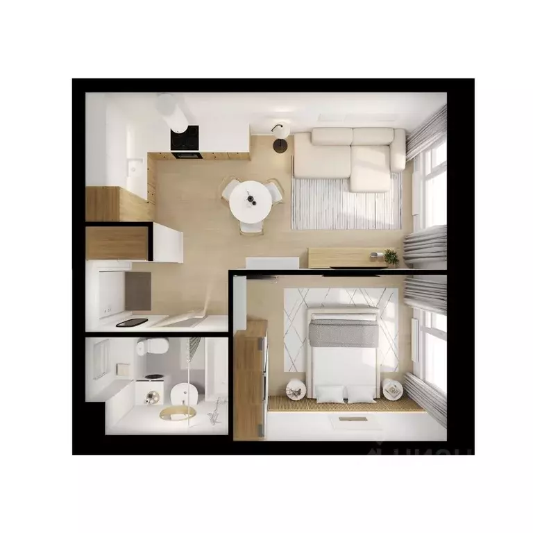 1-к кв. Московская область, Котельники Парковый мкр, Белая Дача Парк ... - Фото 2