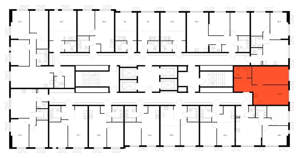 1-к кв. Московская область, Мытищи Яуза Парк жилой комплекс, к5 (43.8 ... - Фото 2