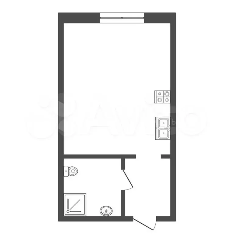 Квартира-студия, 15,7 м, 3/5 эт. - Фото 0