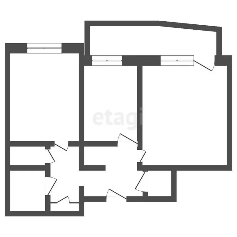 2-комнатная квартира: Улан-Удэ, микрорайон 148В, 8/2 (48.1 м) - Фото 1