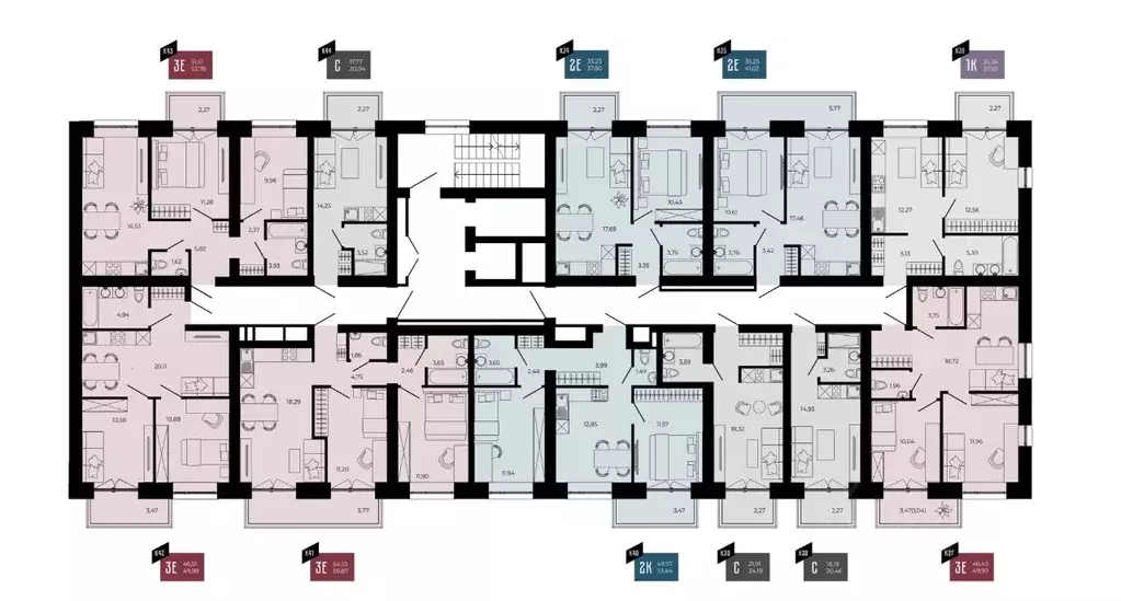 3-к кв. Пензенская область, Пенза ул. Тепличная, 55 (49.98 м) - Фото 2