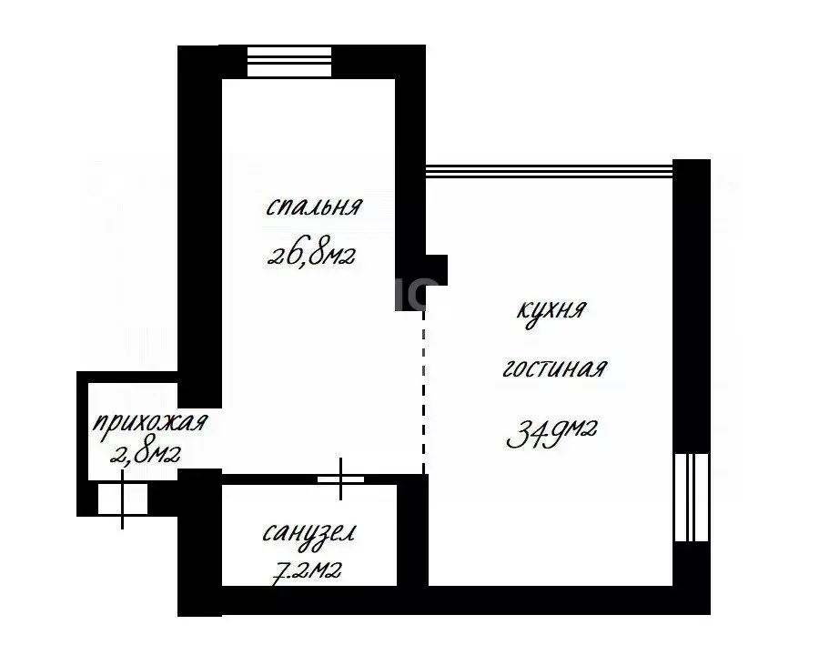 1-комнатная квартира: Уфа, улица Менделеева, 11 (71.7 м) - Фото 1