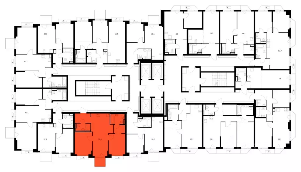 2-к кв. Москва, Москва, Зеленоград 22-й мкр, Зеленый Парк жилой ... - Фото 2