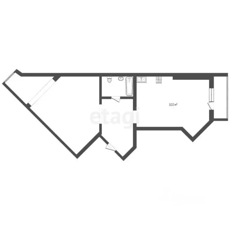 1-к кв. Ханты-Мансийский АО, Сургут ул. Крылова, 20 (60.0 м) - Фото 1