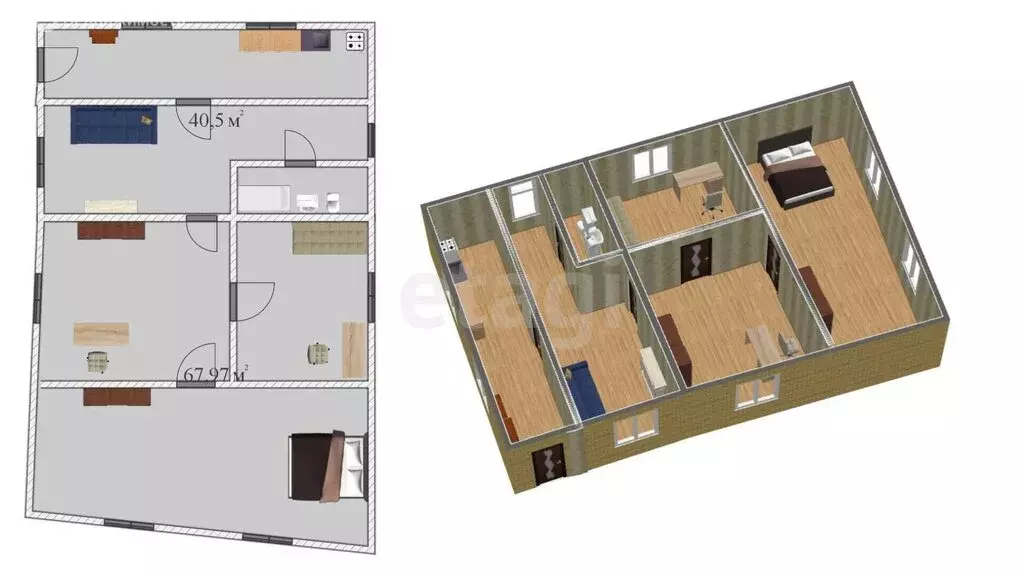 Дом в Таганрог, Слесарная улица (63 м) - Фото 2