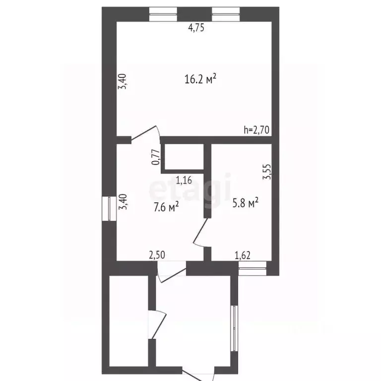 Дом в Кемеровская область, Крапивинский пгт ул. Кирова (30 м) - Фото 2