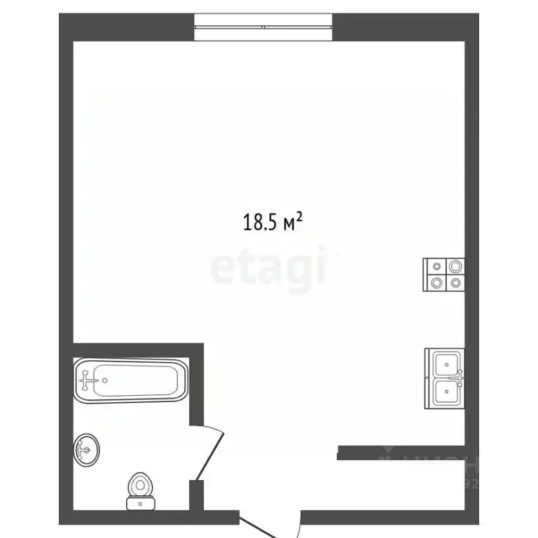 Комната Ярославская область, Ярославль ул. Белинского, 27 (18.5 м) - Фото 1