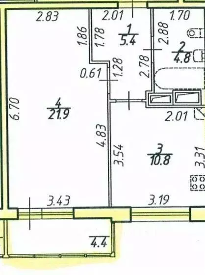 1-к кв. Санкт-Петербург Пулковская ул., 6к5с1 (42.0 м) - Фото 1