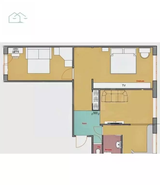 3-к кв. Воронежская область, Воронеж ул. 25 Января, 30 (57.3 м) - Фото 2