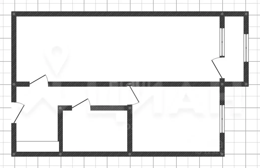 1-к кв. Нижегородская область, Нижний Новгород ул. Политбойцов, 19 ... - Фото 2