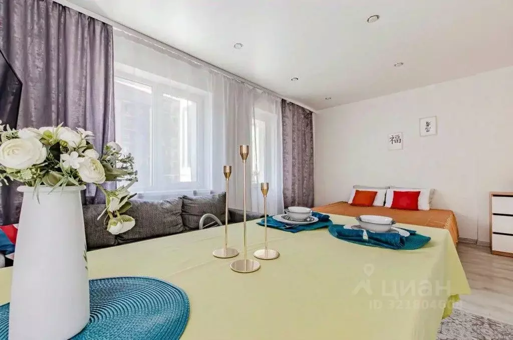 1-к кв. Татарстан, Казань ул. Рауиса Гареева, 103 (34.0 м) - Фото 0