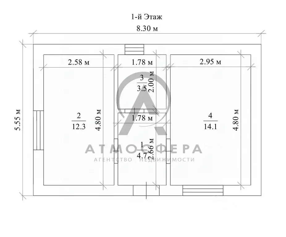 Дом в Краснодарский край, Апшеронск Механическая ул., 45 (36 м) - Фото 2