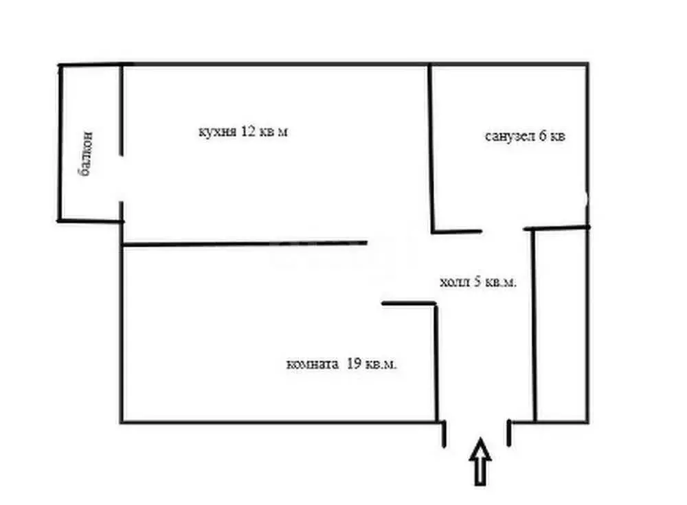 1-комнатная квартира: Казань, улица Космонавтов, 6А (42.7 м) - Фото 1