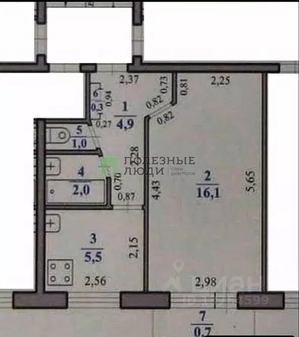 1-к кв. Забайкальский край, Чита ул. Чкалова, 6 (30.0 м) - Фото 2