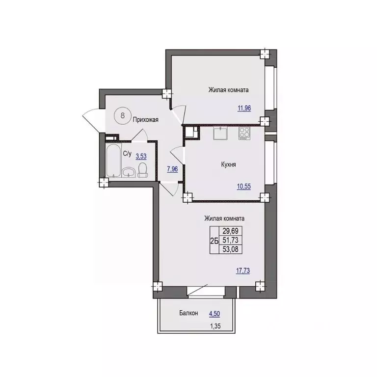 2-к кв. Псковская область, Псковский район, Завеличенская волость, д. ... - Фото 1