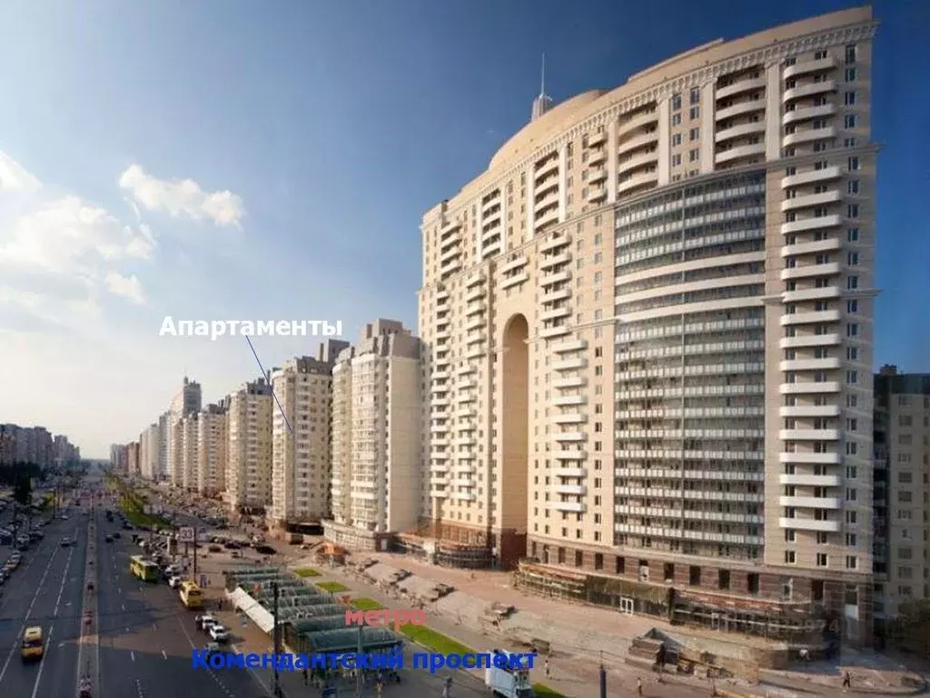 1-к кв. Санкт-Петербург Комендантский просп, 17к1 (45.0 м) - Фото 0