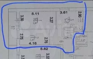 2-к. квартира, 58 м, 3/16 эт. - Фото 0