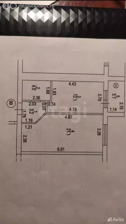 1-комнатная квартира: Альметьевск, проспект Строителей, 74 (40.4 м) - Фото 2