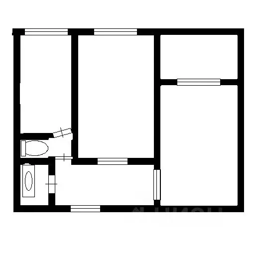 2-к кв. Новосибирская область, Новосибирск ул. Гаранина, 21 (46.1 м) - Фото 1