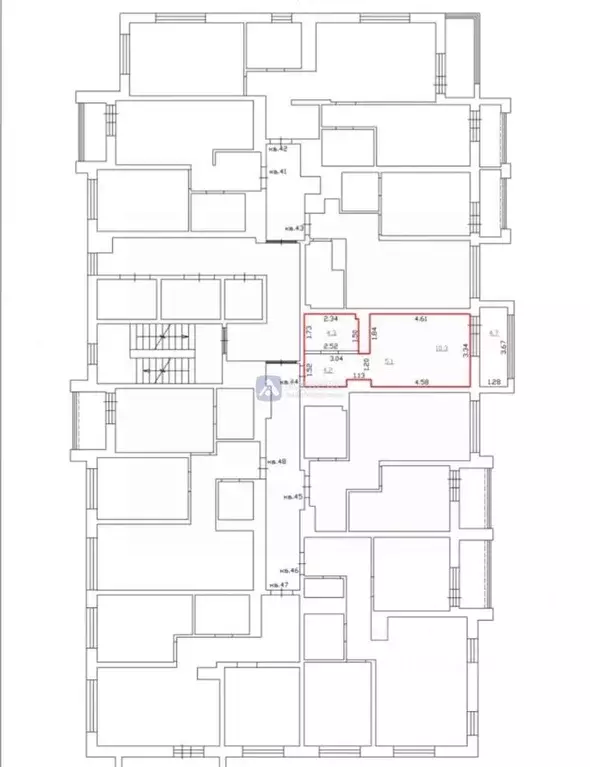 Студия Тюменская область, Тюмень ул. Братьев Бондаревых, 5 (23.9 м) - Фото 2