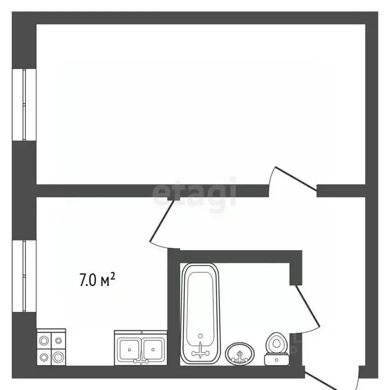 1-к кв. Севастополь ул. Гоголя, 61 (44.0 м) - Фото 1