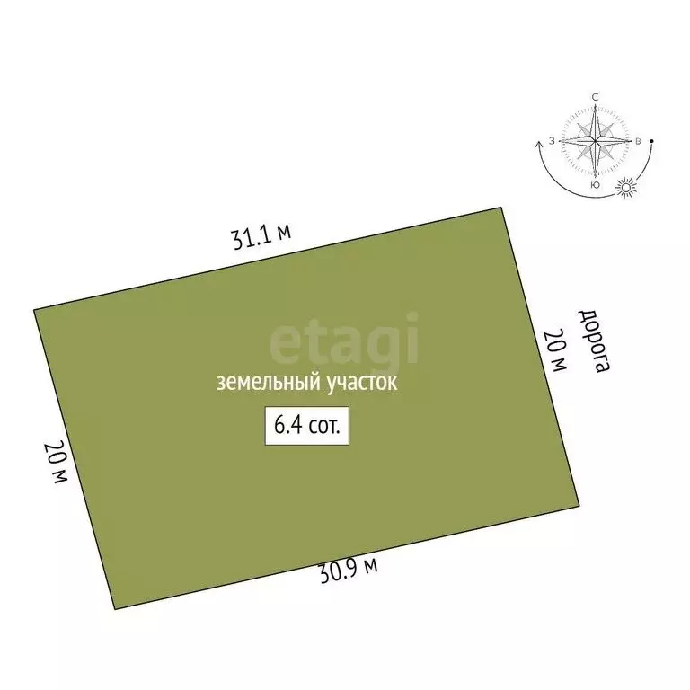 Участок в Неклиновский район, село Новобессергеневка (6.4 м) - Фото 1