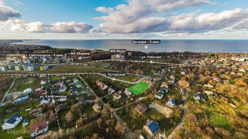 Участок в Калининградская область, Пионерский пос. Рыбное,  (18.0 ... - Фото 2