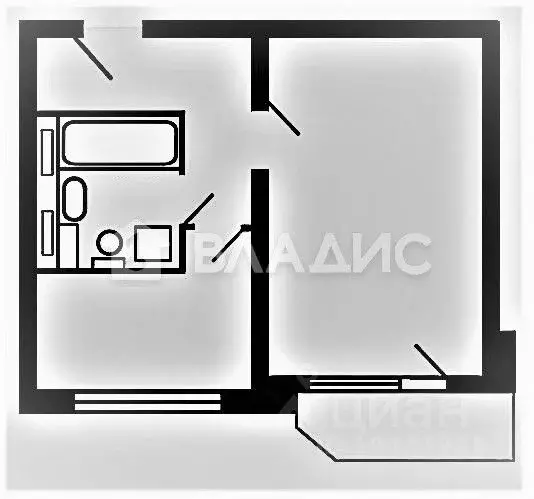 1-к кв. Москва Новомарьинская ул., 30 (38.0 м) - Фото 2