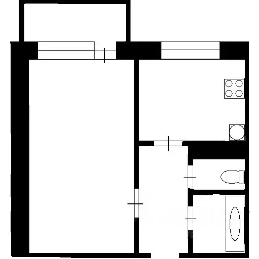 1-к кв. Нижегородская область, Нижний Новгород ул. Маршала Воронова, ... - Фото 2