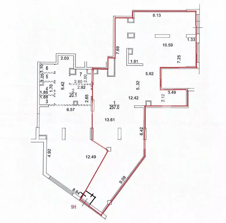 Помещение свободного назначения в Москва Каширский проезд, 25к2 (191 ... - Фото 2
