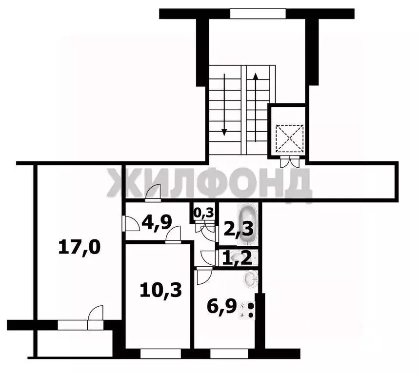 2-к кв. Новосибирская область, Новосибирск ул. 25 лет Октября, 11 ... - Фото 1