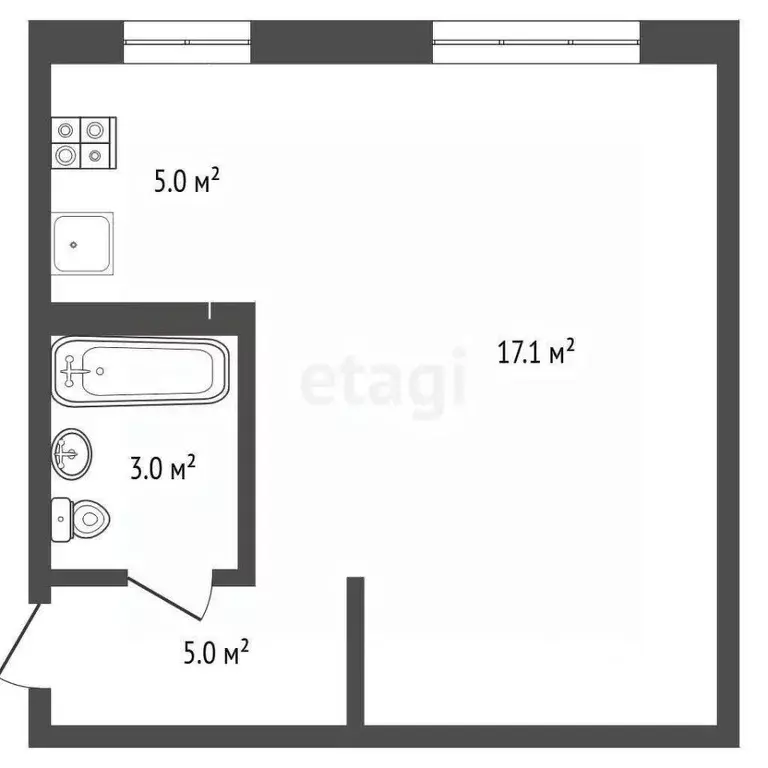 Офис в Кемеровская область, Березовский Комсомольский бул., 1 (30 м) - Фото 2