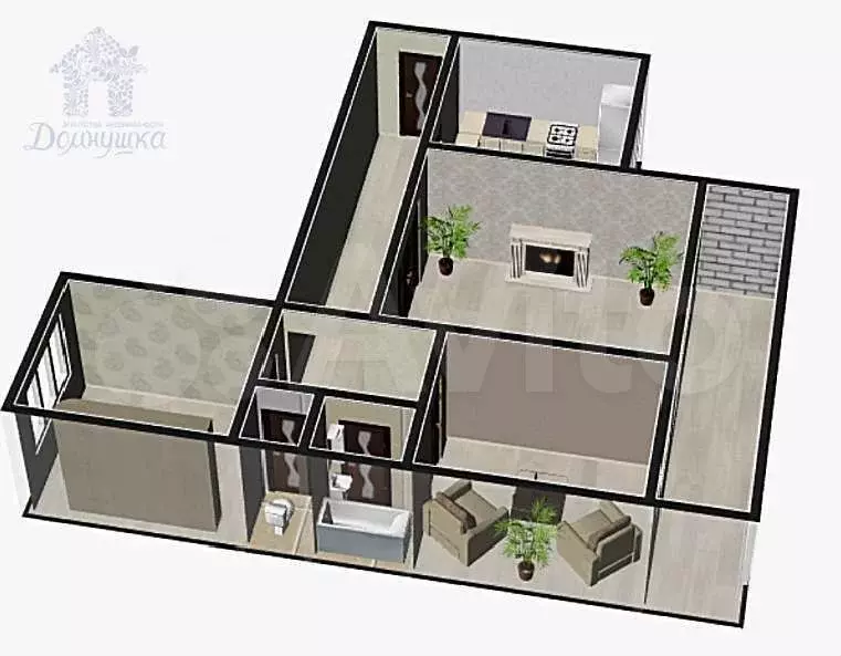 3-к. квартира, 65 м, 6/9 эт. - Фото 0